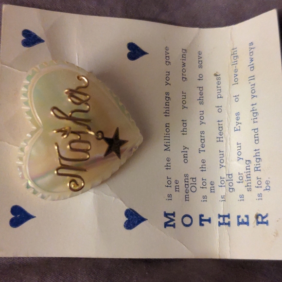 3/15$ Mother Brooch Pin Jewelry Mother Mom Mommy Ma Mama Gift Box Gift Card - Picture 3 of 4